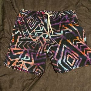 These are hybrid short from Zipcode Design. The size is medium.